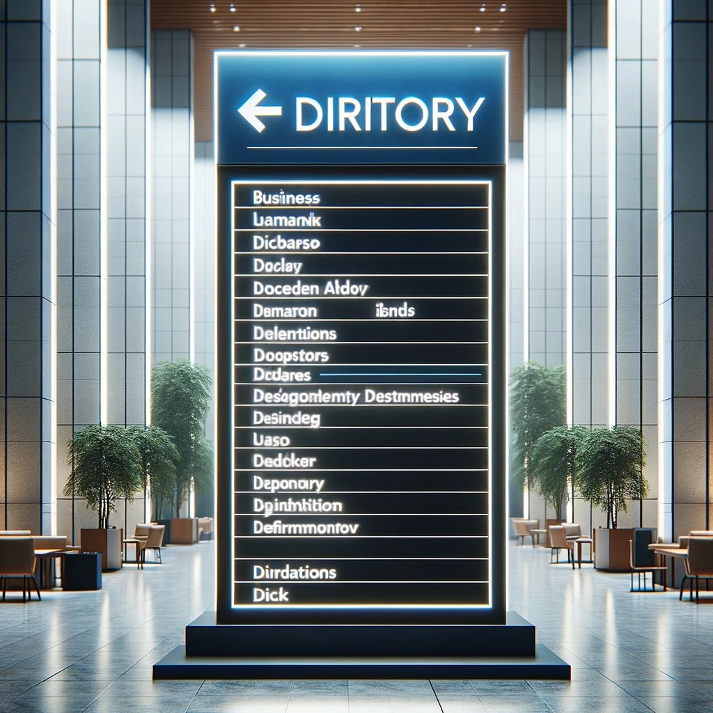 Directory Signs
