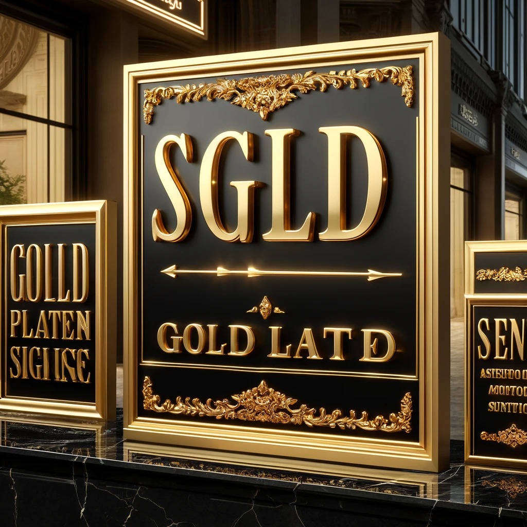 Gold Plated Signage