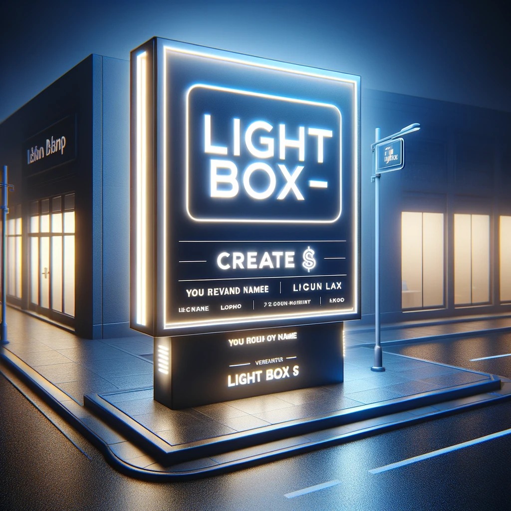 Light Boxes signage
