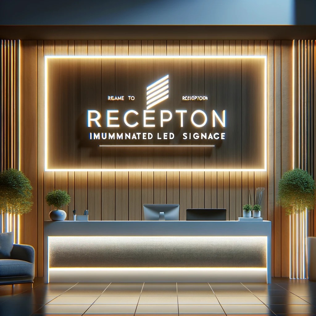 Reception Illuminated LED Signage