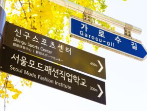 Directional Arrow Sign with Symbols