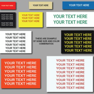 PVC engraving tags