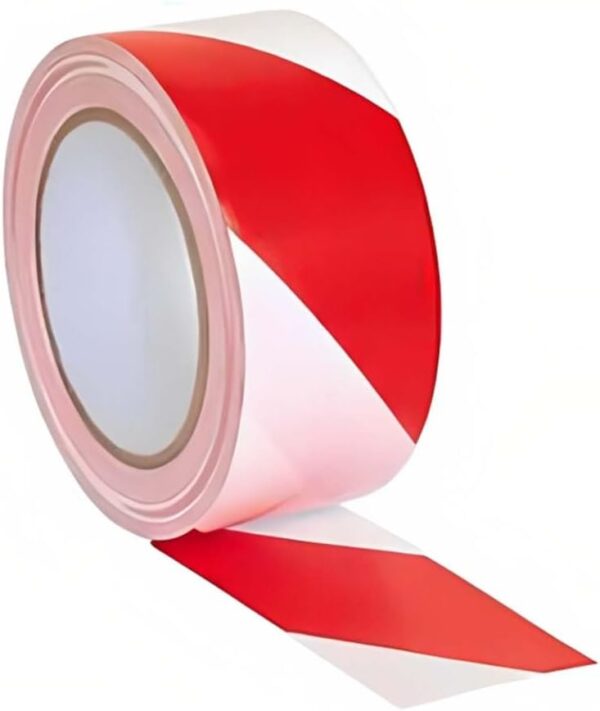 red white warning tape