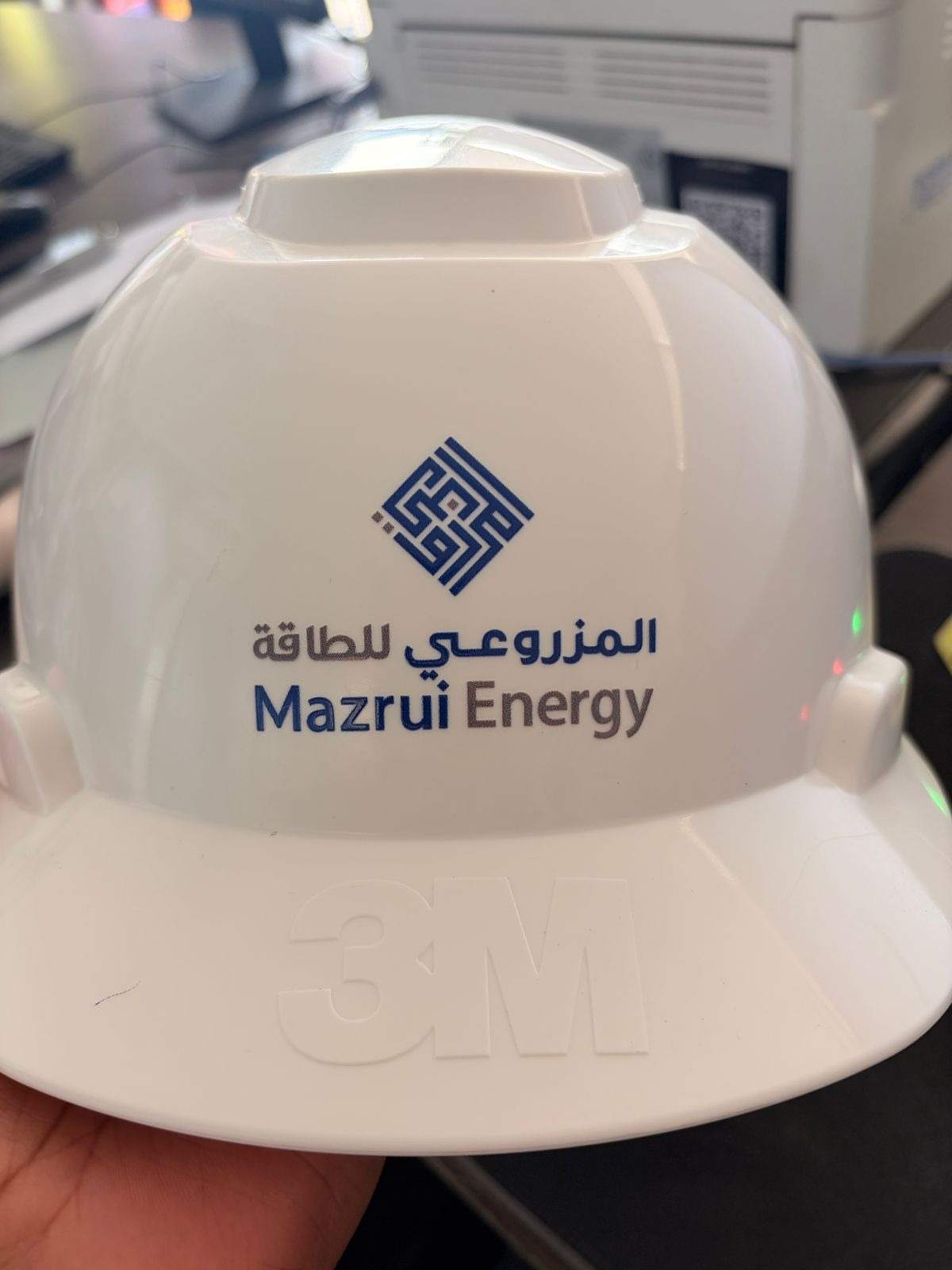 Custom helmet branding with UV DTF sticker Abu Dhabi