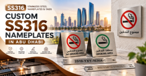 SS316 nameplates Abu Dhabi