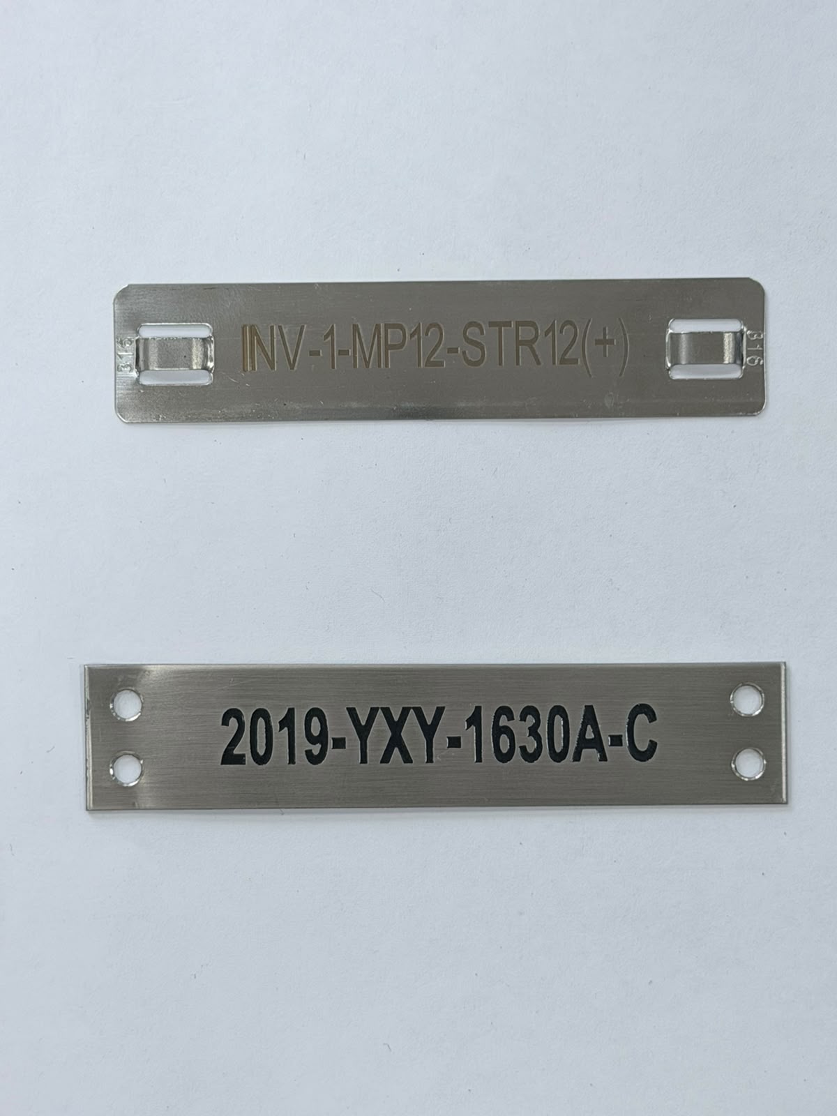 Actual engraved stainless steel equipment tags Abu Dhabi