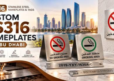 SS316 nameplates Abu Dhabi
