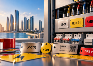 MEP identification tags Abu Dhabi